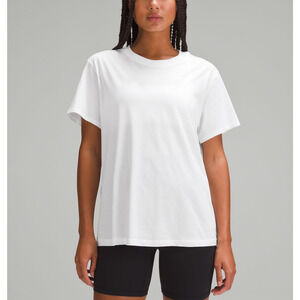 Lululemon All Yours White Cotton T-Shirt Size M